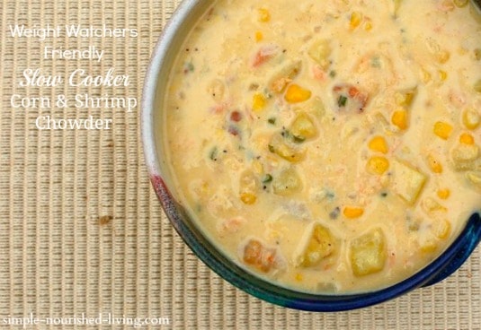 Slow Cooker Corn and Shrimp Chowder
