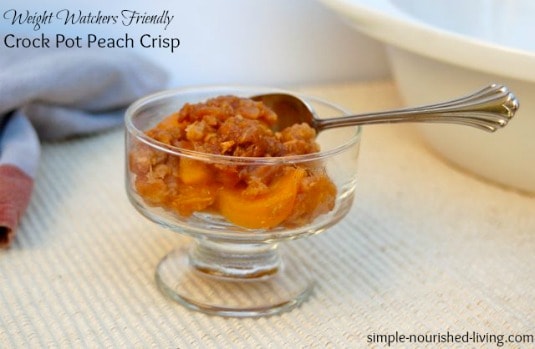 Low Fat Crock Pot Peach Crisp