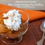 Slow Cooker Pumpkin Pie Pudding