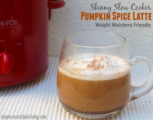 skinny slow cooker pumpkin spice latte weight watchers points plus value 2
