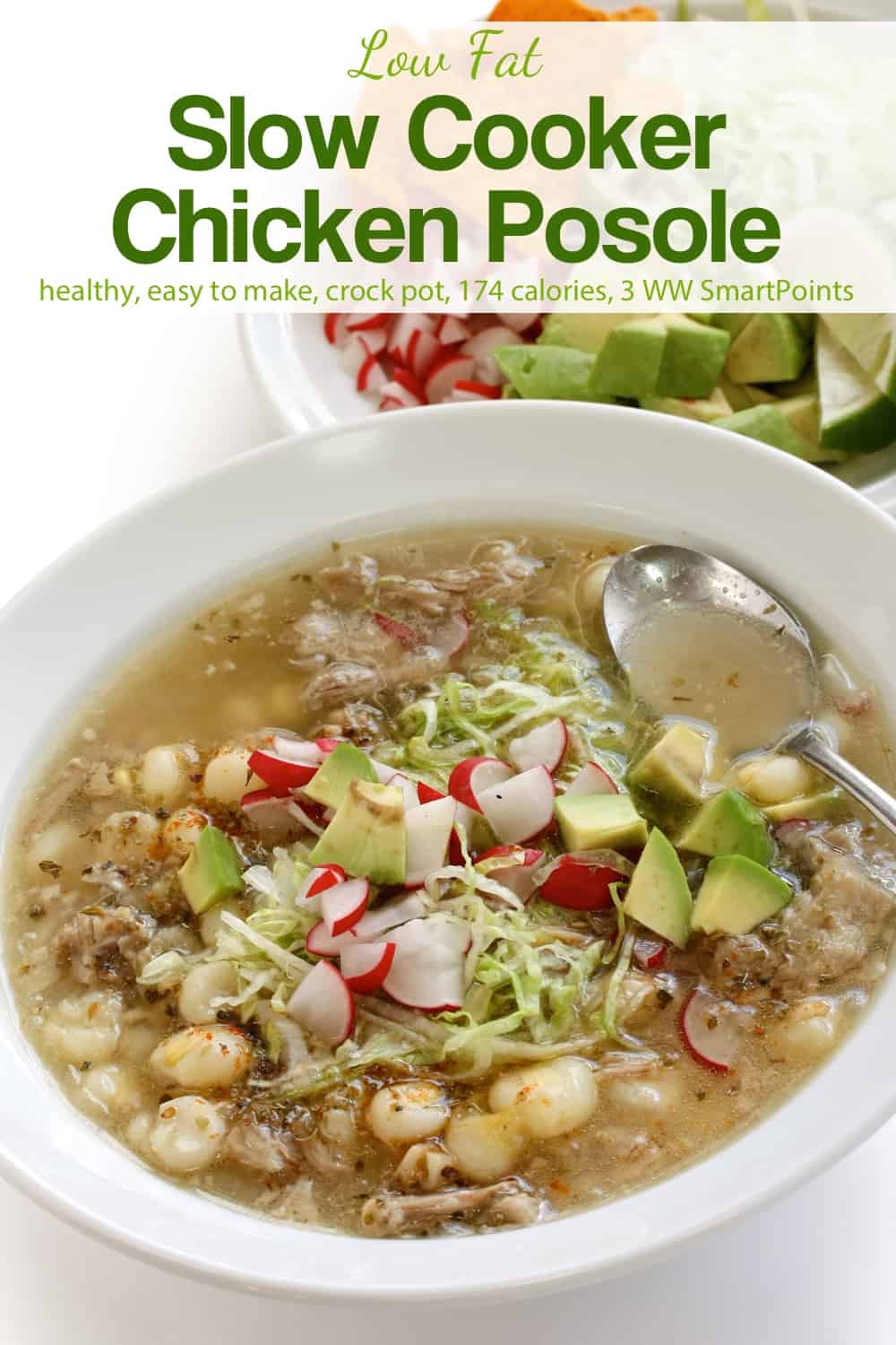 Easy Slow Cooker Chicken Posole Soup | Simple Nourished Living