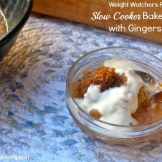 Slow Cooker Baked Apples with Gingersnaps