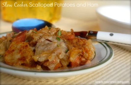 Slow Cooker Scalloped Potatoes and Ham - 7 Weight Watchers Freestyle SmartPoints