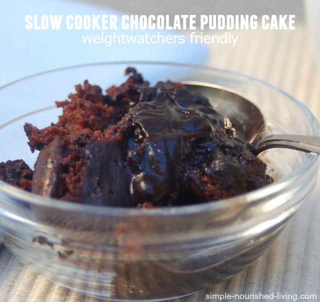 skinny weight watchers slow cooker chocolate pudding cake