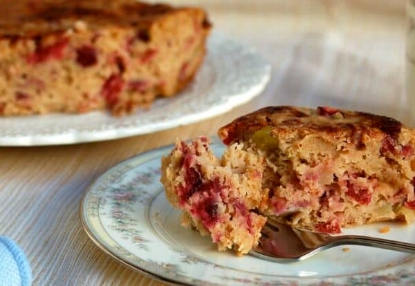slow cooker cranberry apple cake