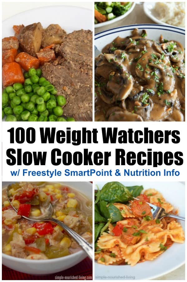 100 Weight Watchers Slow Cooker Recipes Collage
