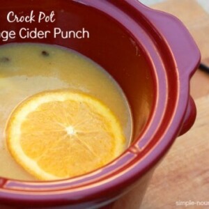 Crock Pot Apple Cider with Orange Juice