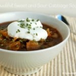 Weight Watchers Crock Pot Sweet and Sour Cabbage Soup