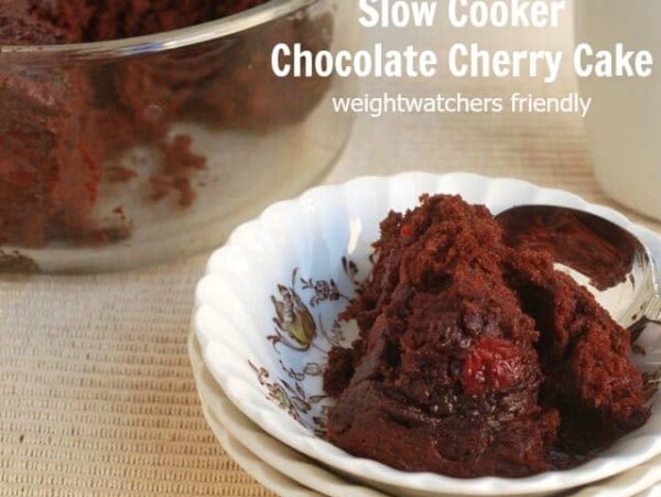 2 Ingredient Slow Cooker Black Forest Cake Weight Watchers Friendly
