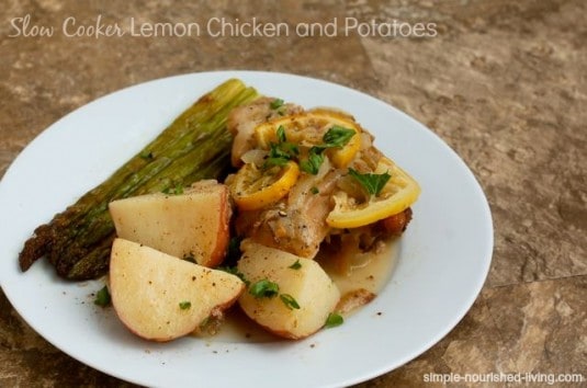 Slow Cooker Lemon Chicken and Potatoes