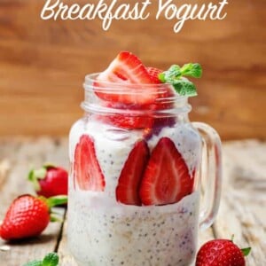 Best Breakfast Yogurt for Weight Watchers with Fresh Strawberries - 6 SmartPoints