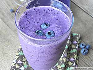 Low Fat Blueberry Protein Smoothie