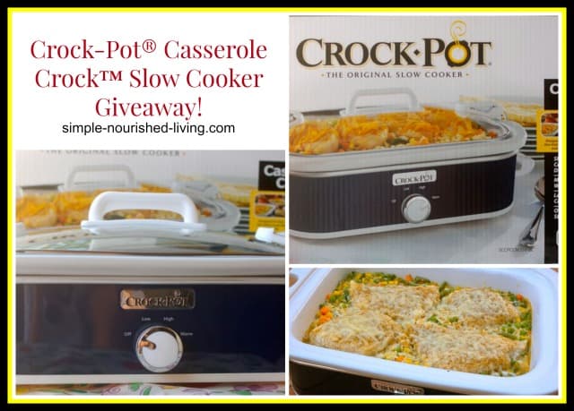 Crock Pot Casserole Cooker Giveaway