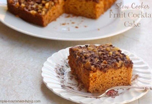 Crock Pot Fruit Cocktail Cake