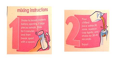 Smoothie Shaker Mixing Instructions