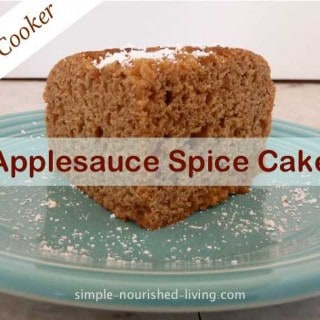 Slow Cooker Applesauce Spice Cake