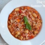 slow cooker summer vegetable soup