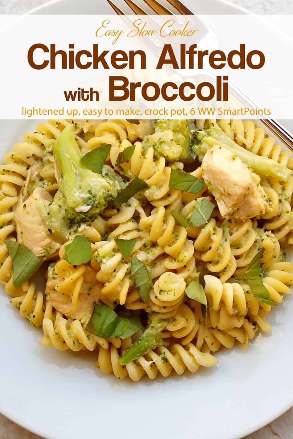 Easy Slow Cooker Chicken Alfredo with Broccoli | Simple Nourished Living