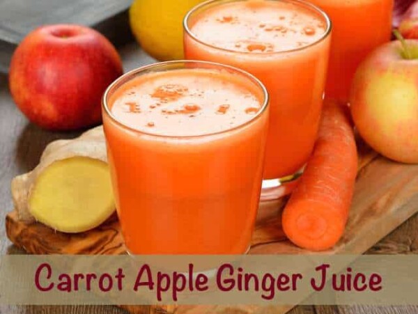Carrot Apple Ginger Juice Recipe