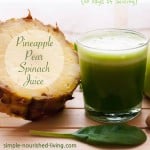 Pineapple Pear Spinach Juice Recipe