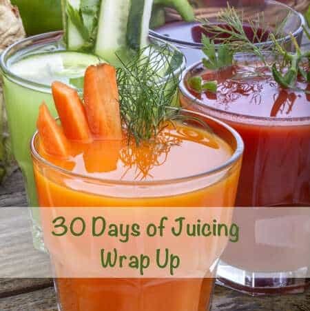 30 Days of Juicing and Weight Watchers Wrap-up