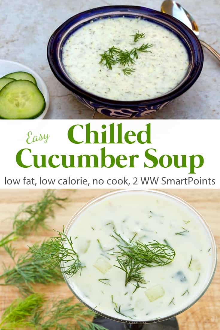 Easy Chilled Cucumber Soup Recipe | Simple Nourished Living