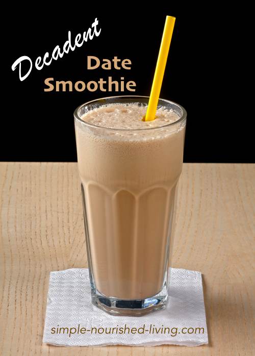 Decadent Date Smoothie Recipe - 154 calories and 4 Points+