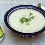 4 ingredient easy chilled cucumber soup recipe