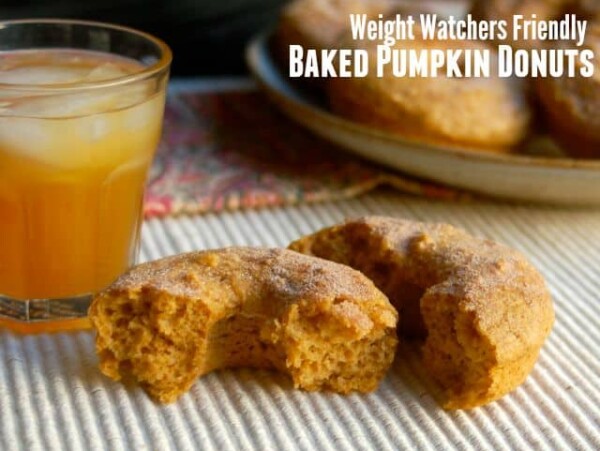 Weight Watchers Friendly Healthy Baked Pumpkin Doughnuts