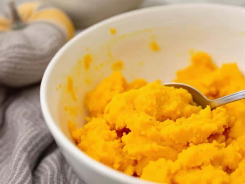 Bowl of Pumpkin Cauliflower Puree