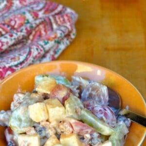 fall fruit and grain salad
