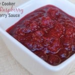 slow cooker apple raspberry cranberry sauce