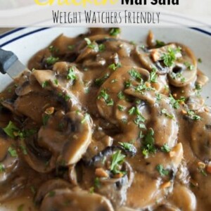 weight watchers recipes slow cooker chicken marsala close up