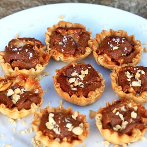 Skinny Snickers Mini Tarts Recipe | Simple Nourished Living