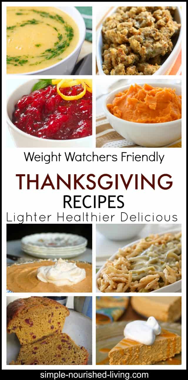 Lighter Thanksgiving Recipes for Weight Watchers