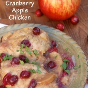 Slow Cooker Cranberry Apple Chicken - 4 Weight Watchers SmartPoints