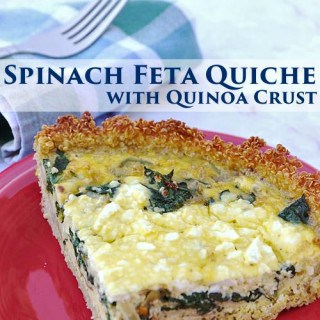 Weight Watchers Mother's Day brunch recipes - Spinach Feta Quiche with Quinoa Crust