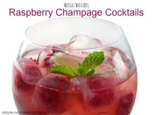 Weight Watchers Raspberry Champagne Cocktails