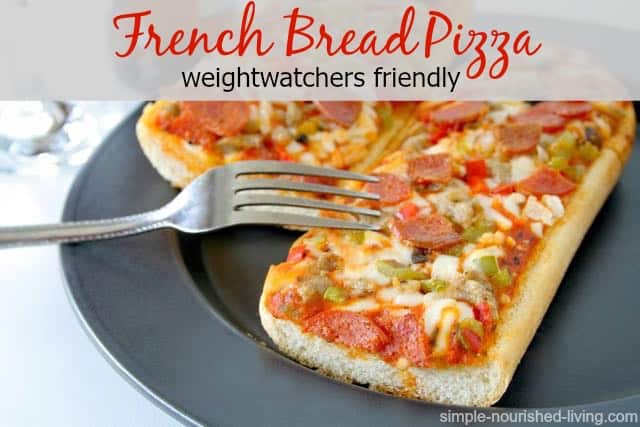 lightened up french bread pizza recipe weight watchers friendly
