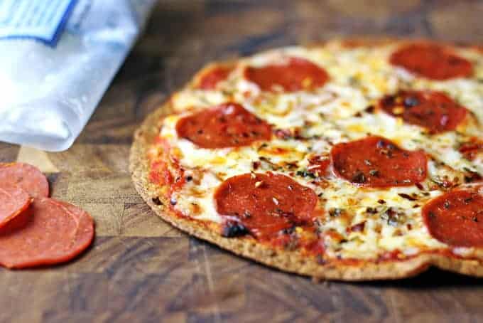 4. Pepperoni Tortilla Pizza