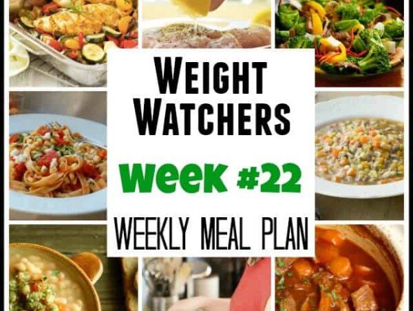 Weight Watchers Weekly Meal Plan 22