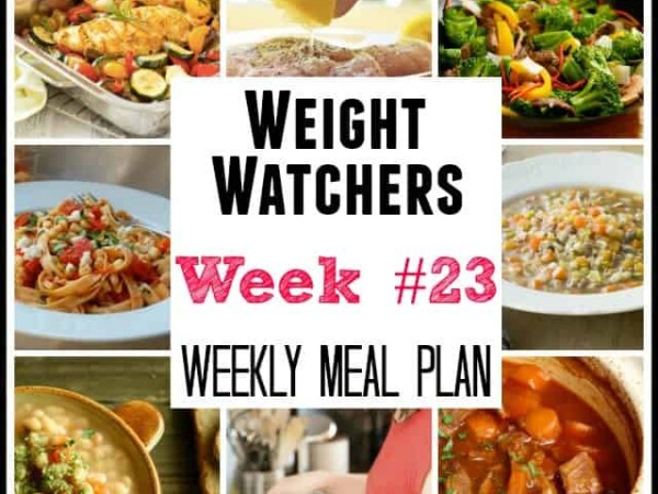 Weight Watchers Weekly Meal Plan 23
