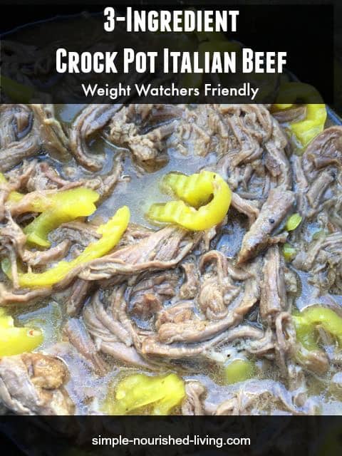 3 Ingredient Weight Watchers Crock Pot Italian Beef