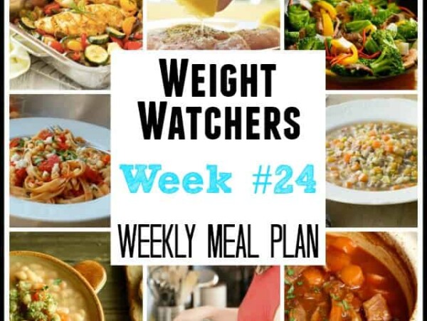Weight Watchers Weekly Meal Plan Week 24