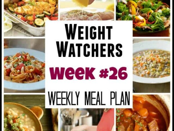 Weight Watchers Weekly Meal Plan #26