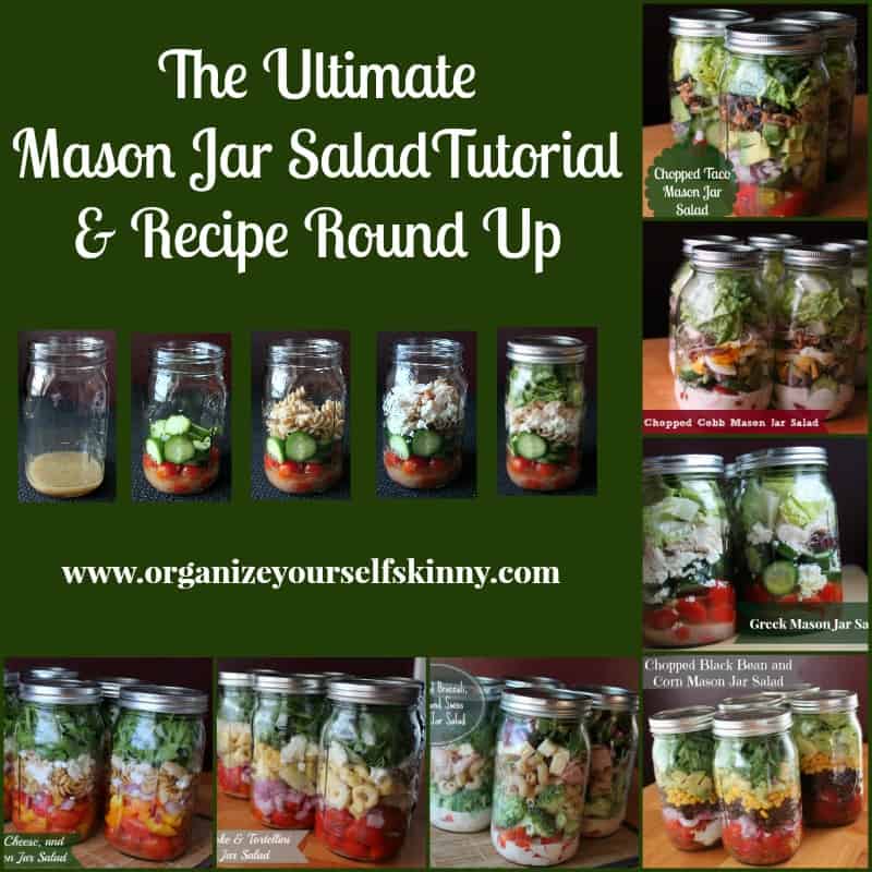 Weight Watchers Recipes Mason Jar Salads from Organize Yourself Skinny