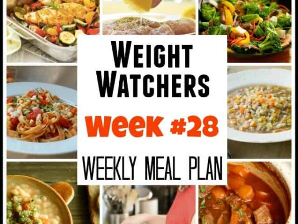 Weight Watchers Weekly Meal Plan 28