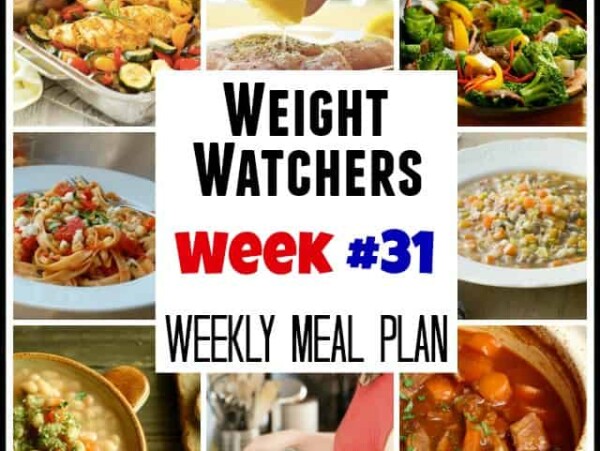 Weight Watchers Weekly Meal Plan 31
