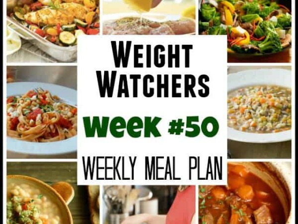 Weight Watchers Weekly Meal Plan Week 50 with Recipes and Points Plus