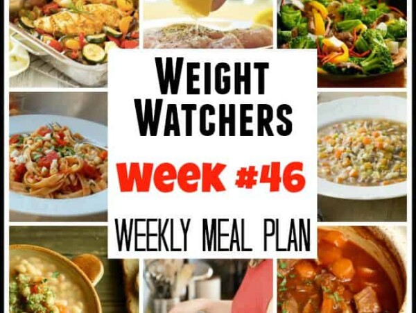Weight Watchers Weekly Meal Plan Week #46
